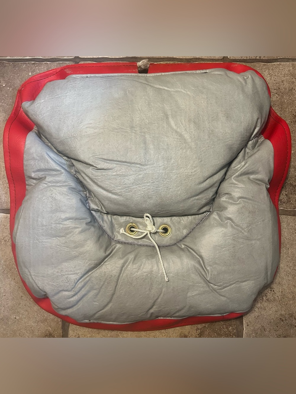 Vintage Ford Tractor Seat Cover Red Gray